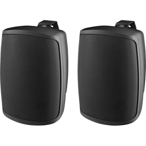 Monacor WALL-04T/SW ELA nástěnný reprobox 2 W černá 1 pár