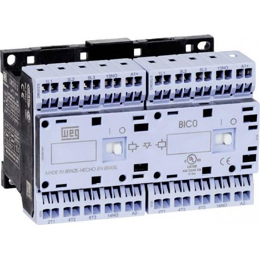 WEG CWCI07-01-30C03S reverzní stykač 6 spínacích kontaktů 3 kW 24 V/DC 7 A s pomocným kontaktem 1 ks