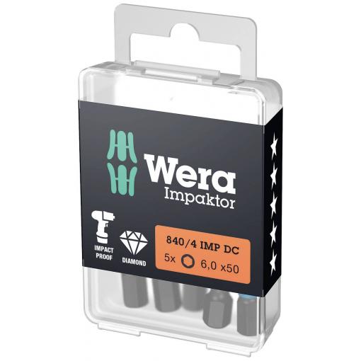 Wera 05057644001 bit s více hranami 4 F 6.3 5 ks
