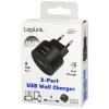 LogiLink Ladegerät USB nabíječka, 2x USB A, 10.5 W, černá
