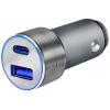 LogiLink Ladegerät USB nabíječka, USB Power Delivery (USB-PD) , 1x USB A , 1x USB-C®, 36 W, Dodávka energie, stříbrná