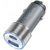 LogiLink Ladegerät USB nabíječka, USB Power Delivery (USB-PD) , 1x USB A , 1x USB-C®, 36 W, Dodávka energie, stříbrná