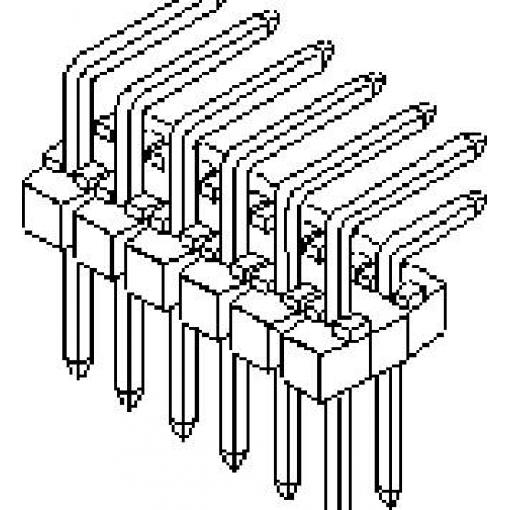 Molex pinová lišta (standardní) Počet řádků: 2 901220765 1 ks Tray