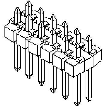 Molex pinová lišta (standardní) Počet řádků: 2 901310764 1 ks Tray