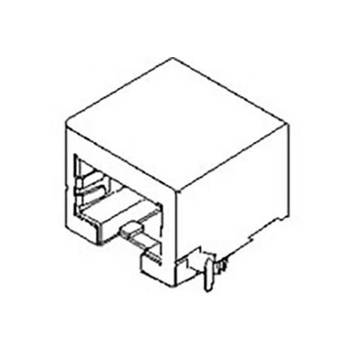 Molex 955402881, zásuvkový modul RJ45, zásuvka, černá, 1 ks