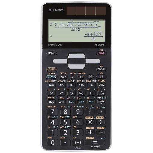 Sharp ELW506 T-GY školní počítač, displej (počet míst) 16, na baterii, solární napájení, černá/stříbrná