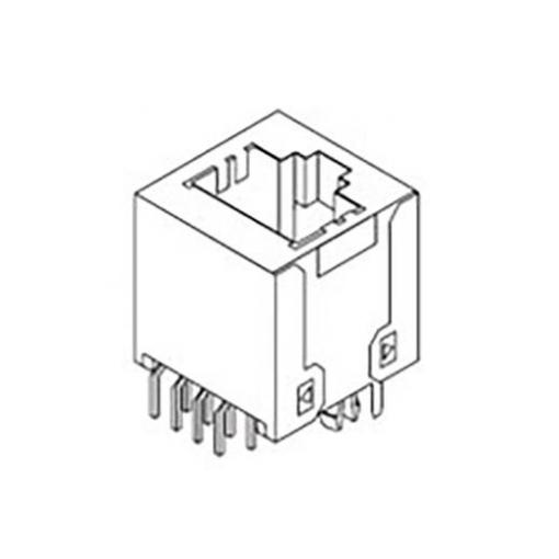 Molex 855085001, zásuvkový modul RJ45, zásuvka, černá, 1 ks