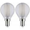 Paulmann 28919 LED Energetická třída (EEK2021) F (A - G) E14 kapkový tvar 4.8 W = 40 W neutrální bílá (Ø x v) 45 mm x 78 mm 2 ks