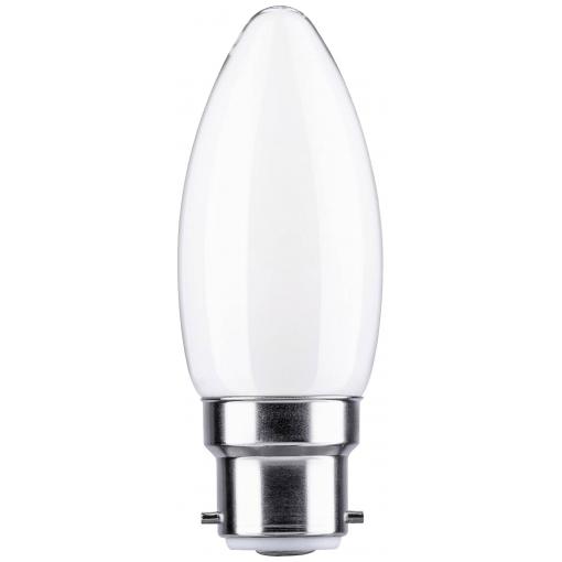 Paulmann 28900 LED Energetická třída (EEK2021) F (A - G) B22d svíčkový tvar 4.7 W = 40 W neutrální bílá (Ø x v) 35 mm x 91 mm 1 ks