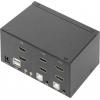 Digitus DS-12860 2 + 1 port přepínač KVM HDMI dálkové ovládání, klávesnice 3840 x 2160 Pixel