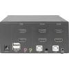 Digitus DS-12860 2 + 1 port přepínač KVM HDMI dálkové ovládání, klávesnice 3840 x 2160 Pixel