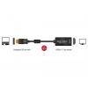 Delock DisplayPort / HDMI kabelový adaptér Konektor DisplayPort, Zásuvka HDMI-A 0.20 m černá 62609 pozlacené kontakty Kabel DisplayPort