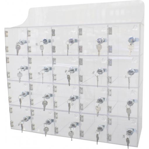 VISO CAS20TEL Skříňka na sepnutí, 20 přihrádek (š x v x h) 530 x 530 x 180 mm N/A