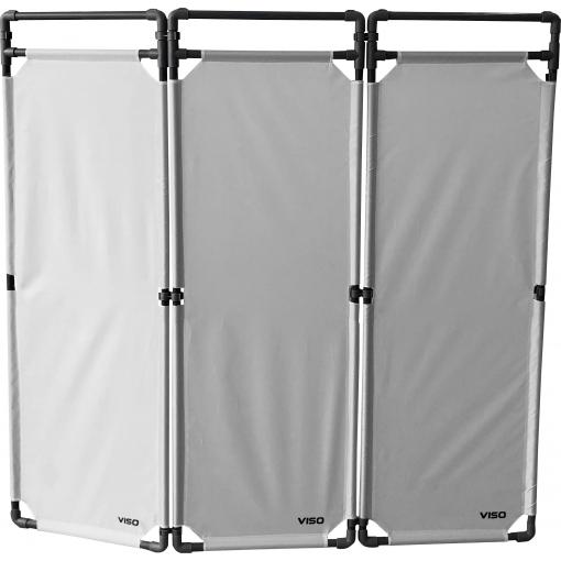 VISO TRAVO180GR Pracovní bariéra - pracovní rozsah, šedá (š x v) 1700 mm x 1800 mm
