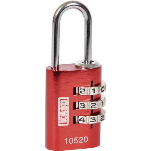 Kasp K10520REDD visací zámek 20 mm červená na heslo