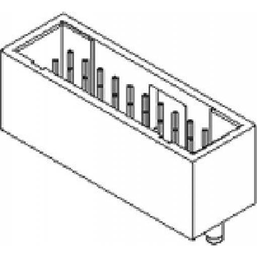 Molex pinová lišta (standardní) 14, rozteč 2.54 mm, 713491039, 1 ks Tube