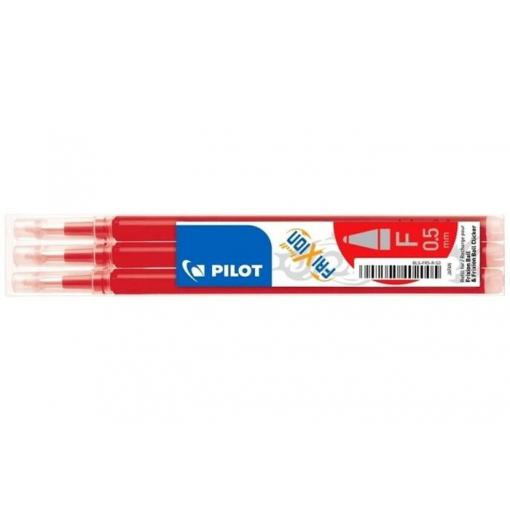 Náplň Pilot Frixion Ball, 0,5 mm (F), červená, 3 ks