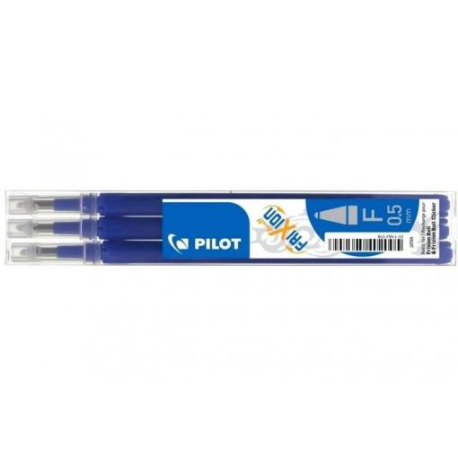 Náplň Pilot Frixion Ball, 0,5 mm (F), modrá, 3 ks