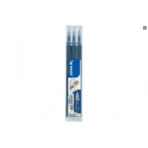 Náplň Pilot Frixion Ball, 0,5 mm (F), modročerná, 3 ks