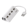 USB 2.0 Hub 1:4, napájení USB, bílý, HAMA H12178