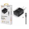 Chytrá síťová nabíječka ALIGATOR 3.4A, 2xUSB, smart IC, černá, micro USB kabel 2A