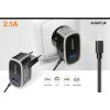 Nabíječka ALIGATOR MicroUSB s USB výst 5V/2,1A, černá
