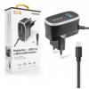 Nabíječka ALIGATOR MicroUSB s USB výst 5V/2,1A, černá