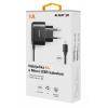 Nabíječka ALIGATOR microUSB 1A, Turbo charge, černá
