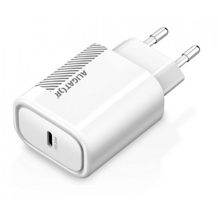 Chytrá Síťová Nabíječka Aligator Power Delivery 20w Usb C Kabel Pro Iphoneipad Bílá Půhycz 3924