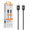 Datový kabel ALIGATOR POWER 3A, USB-C/micro USB 1m, černý