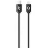 Datový kabel ALIGATOR POWER 3A, USB-C/micro USB 1m, černý