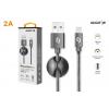 Datový kabel ALIGATOR PREMIUM 2A, Lightning,1m, černý