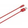Datový kabel ALIGATOR PREMIUM 2A, Lightning, 1m, červený