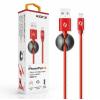 Datový kabel ALIGATOR PREMIUM 2A, Lightning, 1m, červený