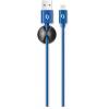 Datový kabel ALIGATOR PREMIUM 2A, Lightning, 1m, modrý