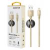 Datový kabel ALIGATOR PREMIUM 2A, Lightning, 2m, zlatý