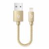 Datový kabel ALIGATOR PREMIUM 2A, Lightning, 0,5m, zlatý