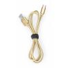 Datový kabel ALIGATOR PREMIUM 2A, Lightning, 0,5m, zlatý