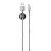 Datový kabel ALIGATOR PREMIUM 2A, Micro USB, 1m, šedý