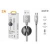 Datový kabel ALIGATOR PREMIUM 2A, Micro USB, 1m, šedý