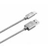 Datový kabel ALIGATOR PREMIUM 2A, Micro USB, 1m, šedý