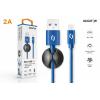 Datový kabel ALIGATOR PREMIUM 2A, Micro USB, 1m, modrý