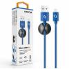 Datový kabel ALIGATOR PREMIUM 2A, Micro USB, 1m, modrý