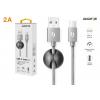 Datový kabel ALIGATOR PREMIUM 2A, USB-C, 1m, šedý