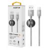 Datový kabel ALIGATOR PREMIUM 2A, USB-C, 1m, šedý