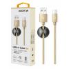 Datový kabel ALIGATOR PREMIUM 2A, USB-C, 1m, zlatý