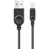 Datový kabel , micro USB, 2A, 1m, prodloužený konektor 9mm, černý, OUTDOOR