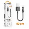 Datový kabel ALIGATOR PREMIUM 2A, Micro USB, 0,5m, černý