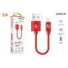 Datový kabel ALIGATOR PREMIUM 2A, Micro USB, 0,5m, červený