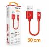 Datový kabel ALIGATOR PREMIUM 2A, Micro USB, 0,5m, červený
